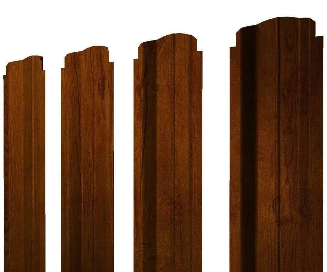 Штакетник П-образный В фигурный 0,4 Print Premium Golden Wood Intense FTC купить в екатеринбурге