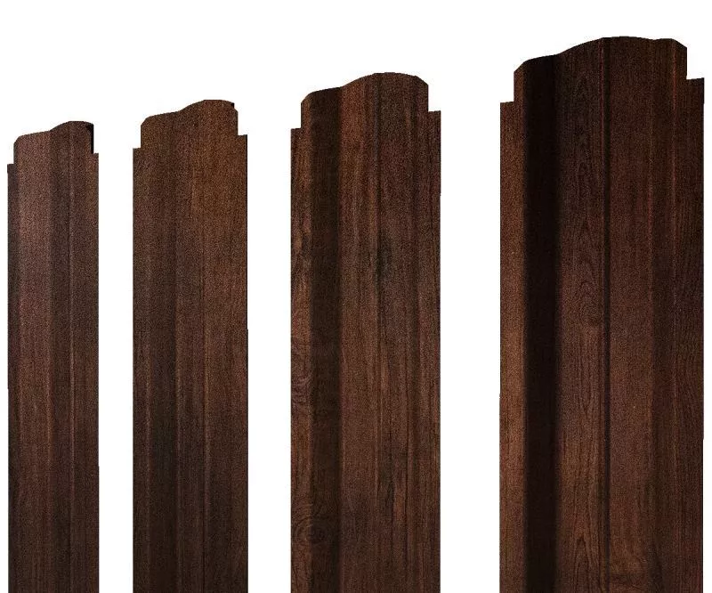 Штакетник П-образный В фигурный 0,45 Print-Double Premium Cherry Wood Dark F купить в екатеринбурге