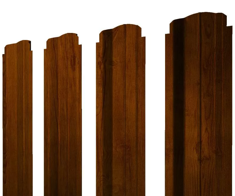 Штакетник П-образный В фигурный 0,45 Print-Double Premium Golden Wood Intense F купить в екатеринбурге