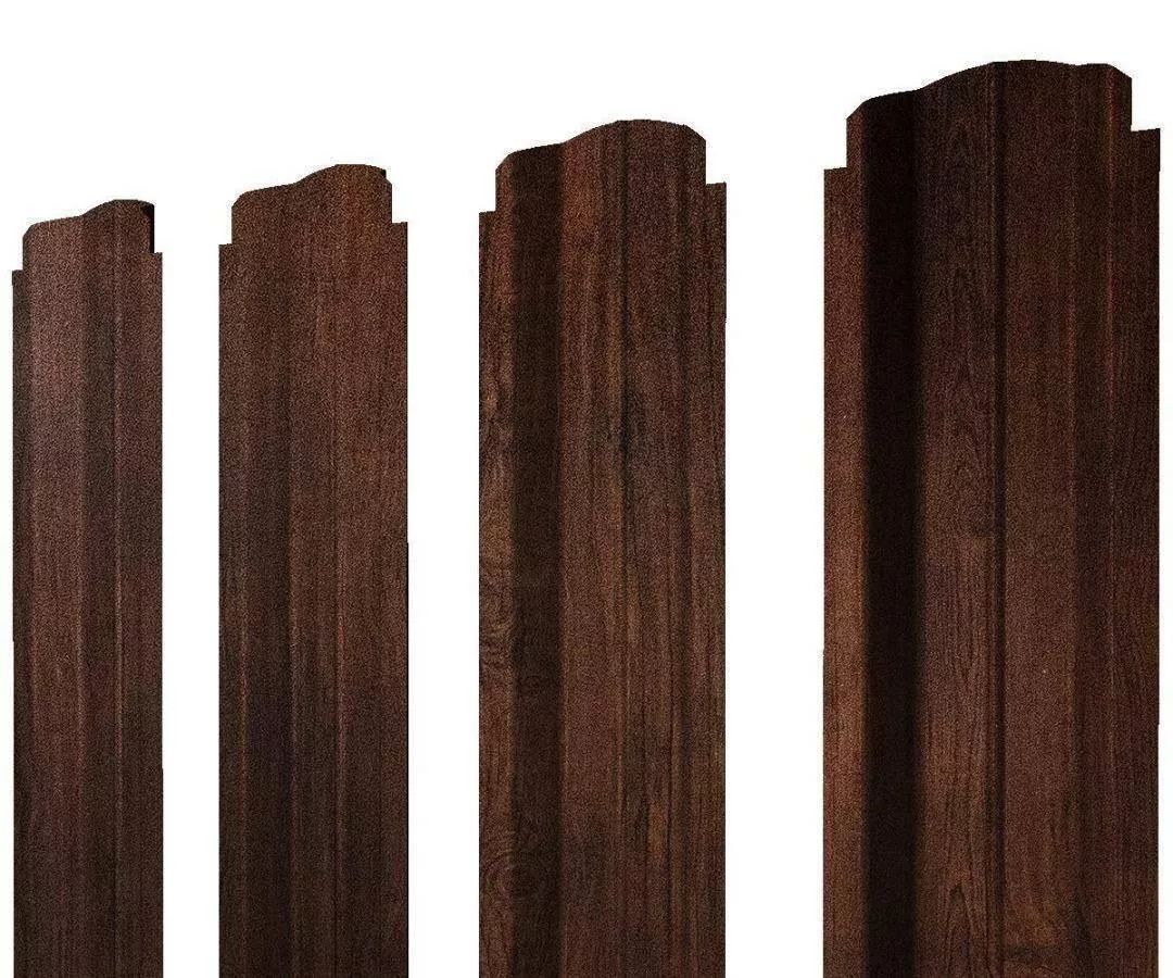 Штакетник П-образный В фигурный 0,45 Print Premium Cherry Wood Dark FTC купить в екатеринбурге