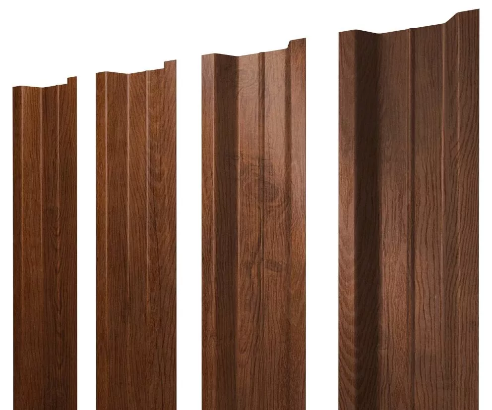 Штакетник П-образный В с прямым резом 0,4 Print Premium Golden Wood Fresh TwinColor купить в екатеринбурге