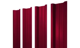 Штакетник П-образный В с прямым резом 0,45 PE RAL 3003 рубиново-красный. Цена: 102 руб. Артикул: 39193