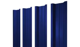 Штакетник П-образный В с прямым резом 0,45 PE RAL 5002 ультрамариново-синий. Цена: 99 руб. Артикул: 38734