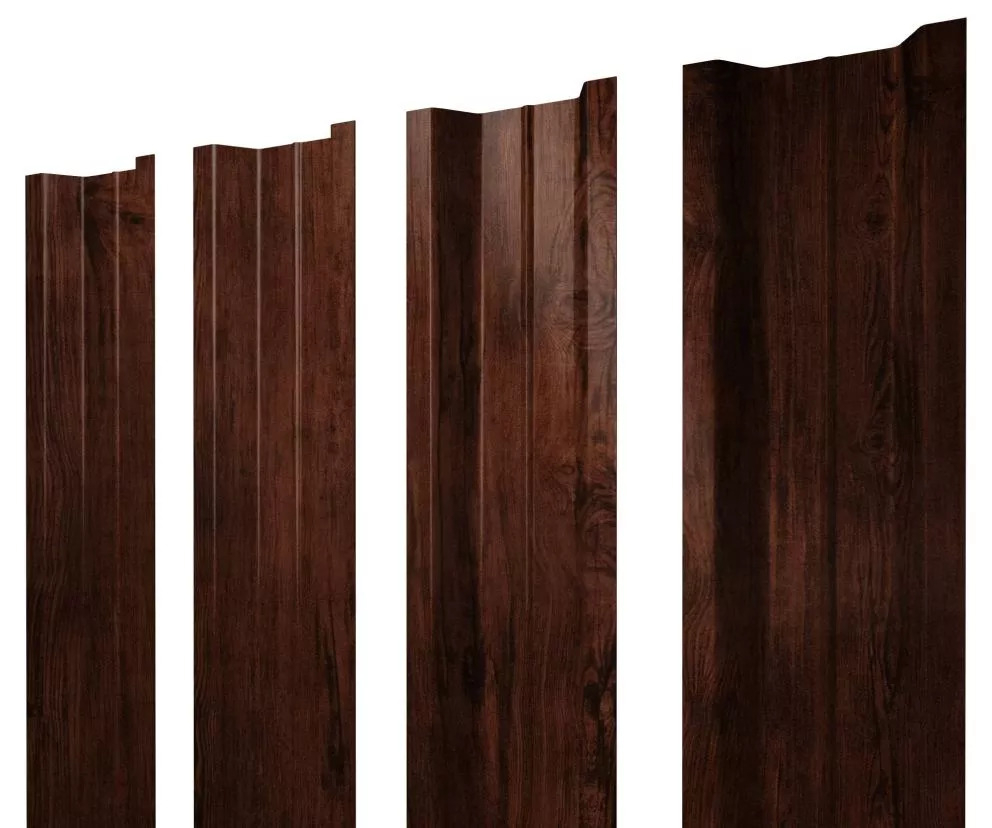 Штакетник П-образный В с прямым резом 0,45 Print Elite Cherry Wood TwinColor купить в екатеринбурге