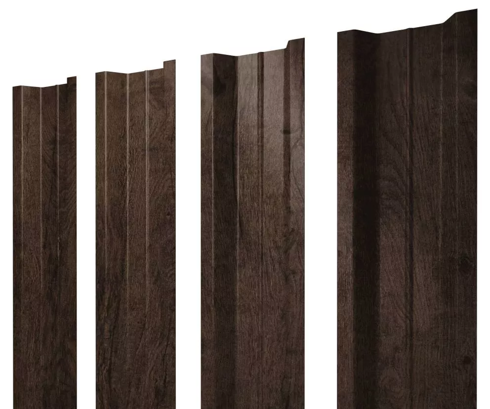 Штакетник П-образный В с прямым резом 0,45 Print Premium Antique Wood TwinColor купить в екатеринбурге