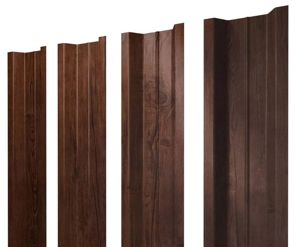 Штакетник П-образный В с прямым резом 0,45 Print Premium Cherry Wood Fresh TwinColor купить в екатеринбурге