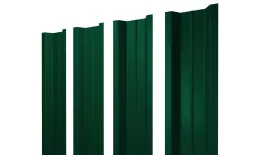 Штакетник П-образный В с прямым резом 0,5 PE RAL 6005 зеленый мох. Цена: 99 руб. Артикул: 38760