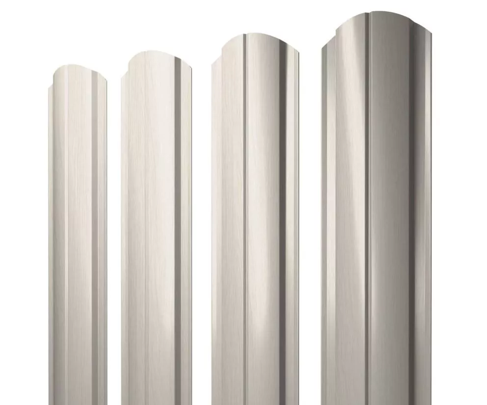 Штакетник Полукруглый Slim фигурный 0,45 Print Elite Milky Wood TwinColor купить в екатеринбурге