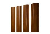 Штакетник Полукруглый Slim с прямым резом 0,4 Print Premium Golden Wood Intense FTC – Купить оптом и в розницу