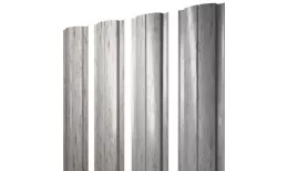 Штакетник Полукруглый Slim с прямым резом 0,45 Print Elite Snow Wood TwinColor. Цена: 131 руб. Артикул: 38807