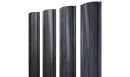Штакетник Полукруглый Slim с прямым резом 0,45 Print Premium Grey Wood TwinColor. Цена: 119 руб. Артикул: 46143