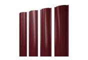 Штакетник Полукруглый Slim с прямым резом 0,5 Satin Matt TX RAL 3005 красное вино – Купить оптом и в розницу