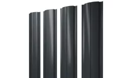 Штакетник Полукруглый Slim с прямым резом 0,5 Satin Matt TX RAL 7016 антрацитово-серый. Цена: 152 руб. Артикул: 46156