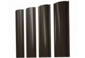 Штакетник Полукруглый Slim с прямым резом 0,5 Satin Matt TX RR 32 темно-коричневый – Купить оптом и в розницу
