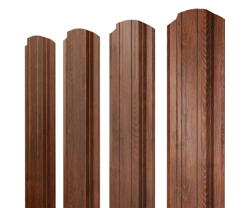 Штакетник Прямоугольный фигурный 0,4 Print Premium Golden Wood Fresh TwinColor купить в екатеринбурге