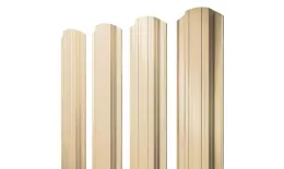 Штакетник Прямоугольный фигурный 0,45 PE RAL 1014 слоновая кость. Цена: 128 руб. Артикул: 39238