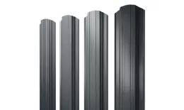 Штакетник Прямоугольный фигурный 0,45 PE RAL 7016 антрацитово-серый. Цена: 127 руб. Артикул: 46233