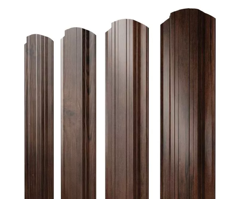 Штакетник Прямоугольный фигурный 0,45 Print Elite Cherry Wood TwinColor купить в екатеринбурге