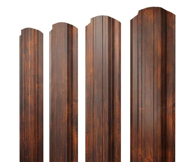 Штакетник Прямоугольный фигурный 0,45 Print Elite Chestnut Wood купить в екатеринбурге