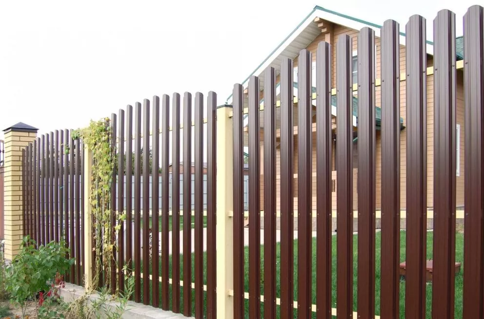 Штакетник Прямоугольный фигурный 0,45 Print Elite Chestnut Wood купить в екатеринбурге