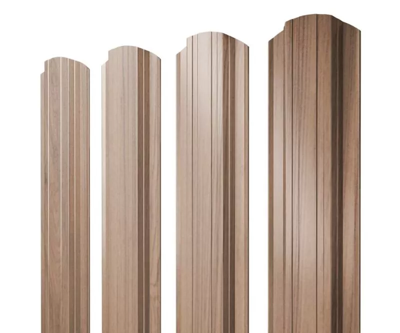Штакетник Прямоугольный фигурный 0,45 Print Elite Honey Wood TwinColor купить в екатеринбурге