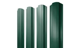 Штакетник Прямоугольный фигурный 0,5 PurLite Matt RAL 6005 зеленый мох. Артикул: 39455