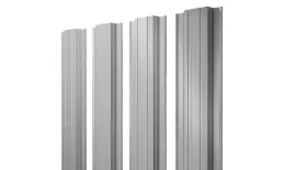 Штакетник Прямоугольный с прямым резом 0,45 PE RAL 9006бело-алюминиевый. Цена: 128 руб. Артикул: 39225