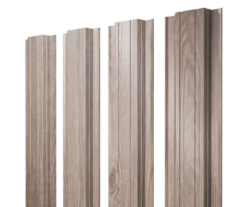 Штакетник Прямоугольный с прямым резом 0,45 Print-Double Elite White Wood купить в екатеринбурге