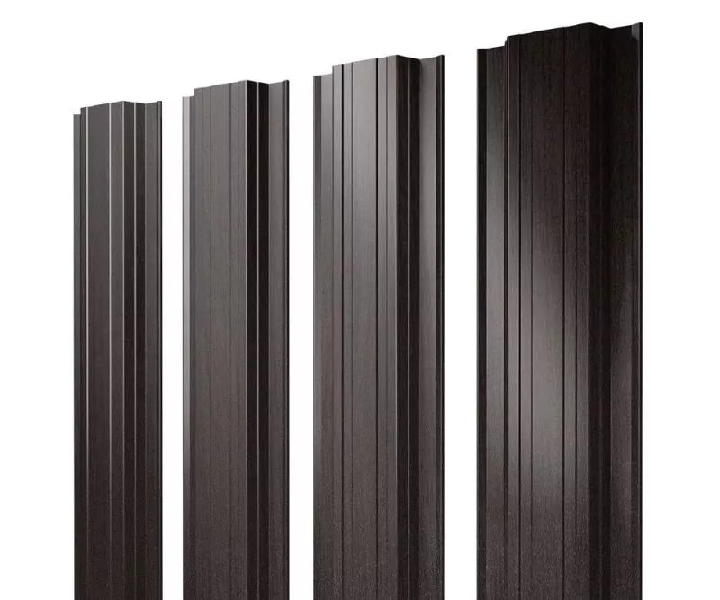 Штакетник Прямоугольный с прямым резом 0,45 Print Elite Coffee Wood TwinColor купить в екатеринбурге