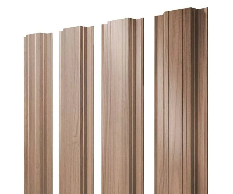 Штакетник Прямоугольный с прямым резом 0,45 Print Elite Honey Wood TwinColor купить в екатеринбурге