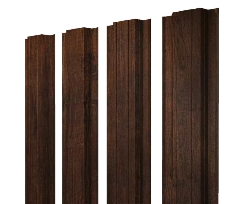 Штакетник Прямоугольный с прямым резом 0,45 Print Premium Cherry Wood Dark FTC купить в екатеринбурге