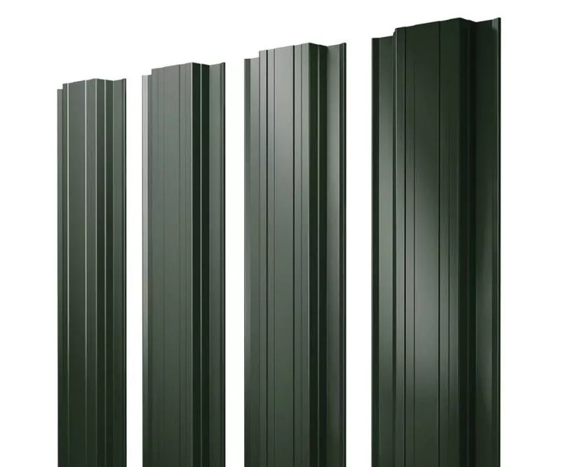 Штакетник Прямоугольный с прямым резом 0,5 GreenCoat Pural BT RR 11 темно-зеленый (RAL 6020 хромовая зелень) купить в екатеринбурге