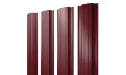Штакетник Прямоугольный с прямым резом 0,5 PurLite Matt RAL 3005 красное вино. Артикул: 39437