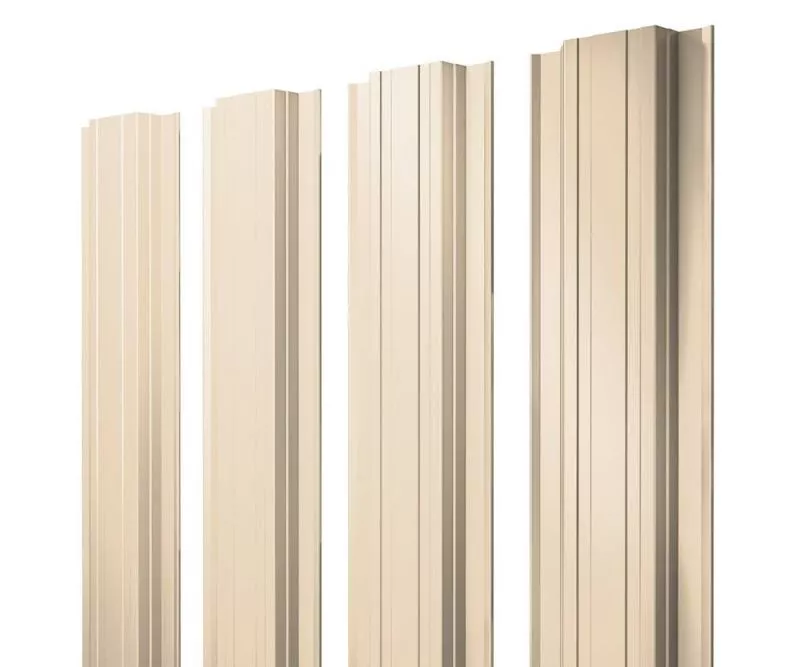 Штакетник Прямоугольный с прямым резом 0,5 Satin RAL 1015 светлая слоновая кость купить в екатеринбурге
