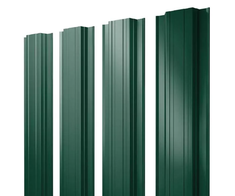 Штакетник Прямоугольный с прямым резом 0,5 Satin RAL 6005 зеленый мох купить в екатеринбурге