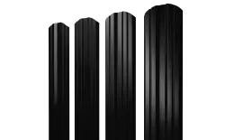 Штакетник Twin фигурный 0,45 Drap-double TX RAL 9005 черный. Цена: 112 руб. Артикул: 38093