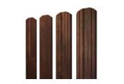 Штакетник Twin фигурный 0,45 Print-Double Premium Cherry Wood Dark F – Купить оптом и в розницу