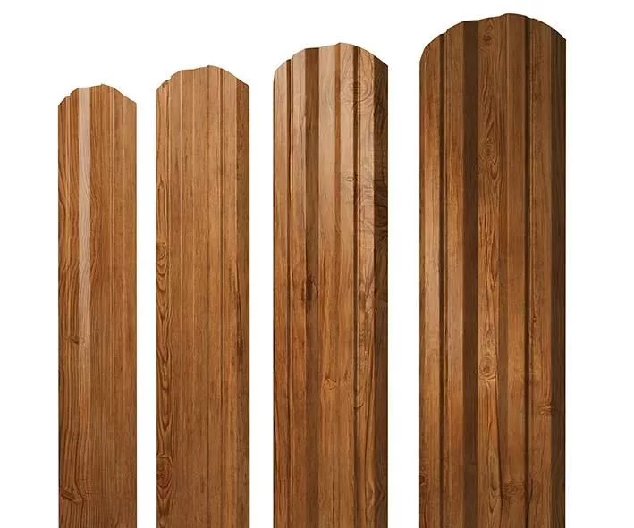 Штакетник Twin фигурный 0,45 Print Elite Golden Wood TwinColor купить в екатеринбурге
