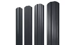 Штакетник Twin фигурный 0,5 Drap TX RAL 7016 антрацитово-серый. Цена: 108 руб. Артикул: 38116