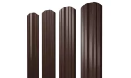 Штакетник Twin фигурный 0,5 Satin RAL 8017 шоколад. Цена: 104 руб. Артикул: 38135