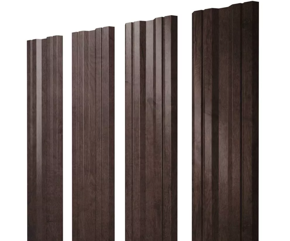 Штакетник Twin с прямым резом 0,45 Print-Double Premium Antique Wood купить в екатеринбурге