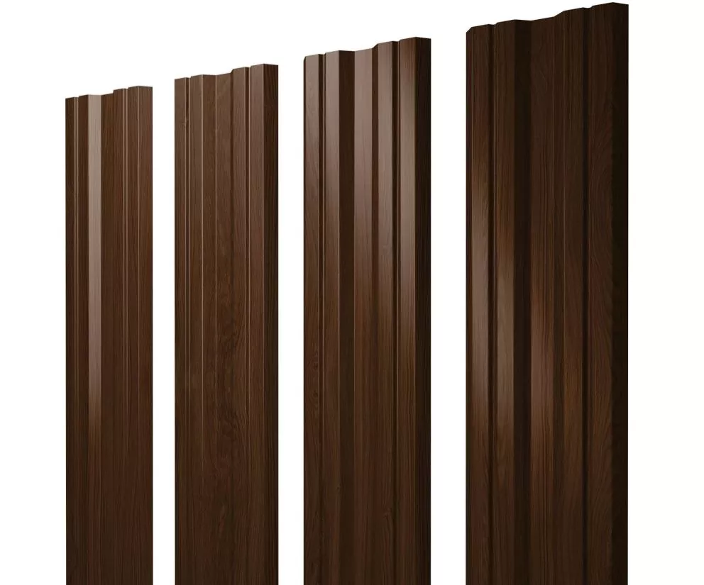 Штакетник Twin с прямым резом 0,45 Print Elite Choco Wood Twin с прямым резомColor купить в екатеринбурге