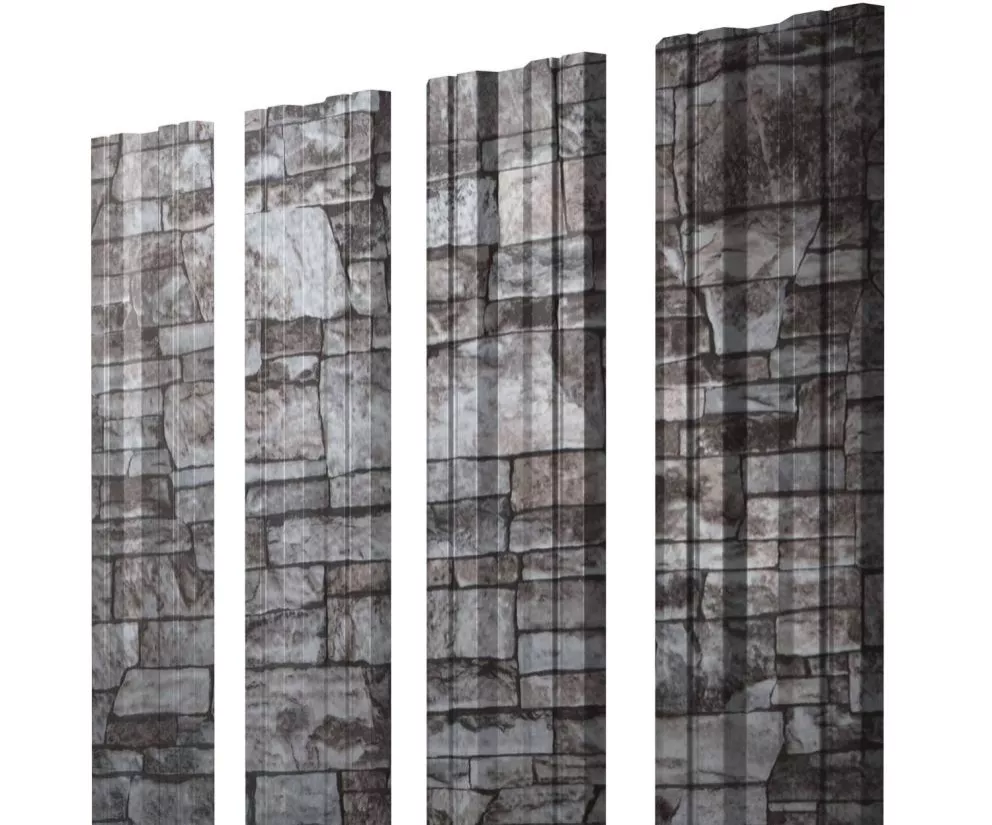 Штакетник Twin с прямым резом 0,45 Print Elite Fine Stone Twin с прямым резомColor купить в екатеринбурге