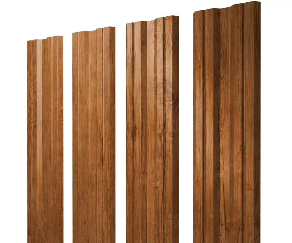 Штакетник Twin с прямым резом 0,45 Print Elite Golden Wood Twin с прямым резомColor купить в екатеринбурге