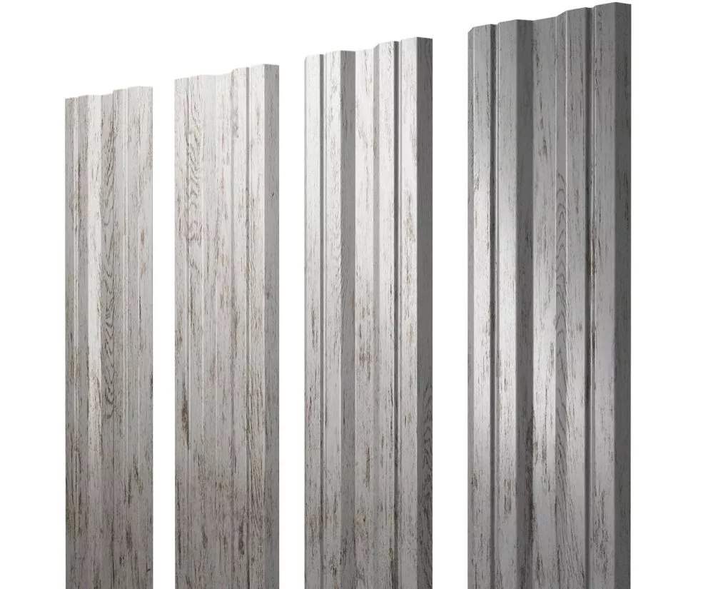 Штакетник Twin с прямым резом 0,45 Print Elite Snow Wood Twin с прямым резомColor купить в екатеринбурге