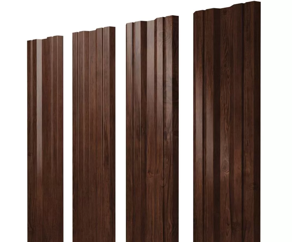Штакетник Twin с прямым резом 0,45 Print Premium Cherry Wood купить в екатеринбурге