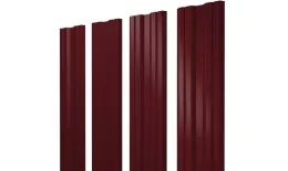 Штакетник Twin с прямым резом 0,5 Satin Matt TX RAL 3005 красное вино. Цена: 150 руб. Артикул: 45729