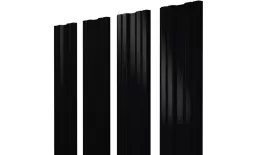 Штакетник Twin с прямым резом 0,5 Satin Matt TX RAL 9005 черный. Цена: 151 руб. Артикул: 45732