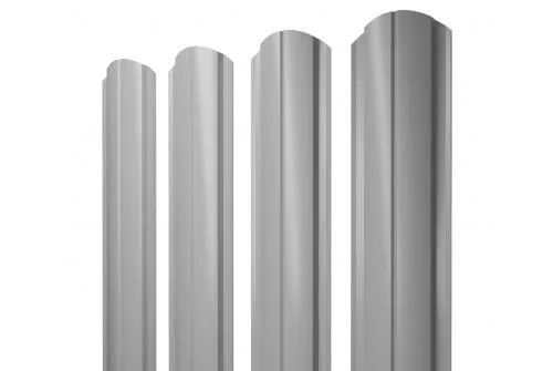 Штакетник Grand Line Slim Полукруглый фигурный 0,5 Satin RAL 7004 Сигнальный серый купить в екатеринбурге