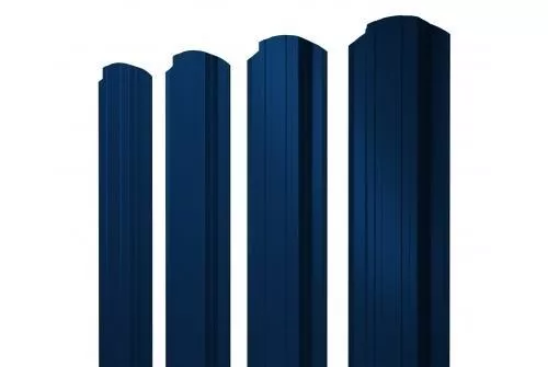 Штакетник Grand Line Прямоугольный фигурный 0,45 PE RAL 5005 Сигнальный синий купить в екатеринбурге